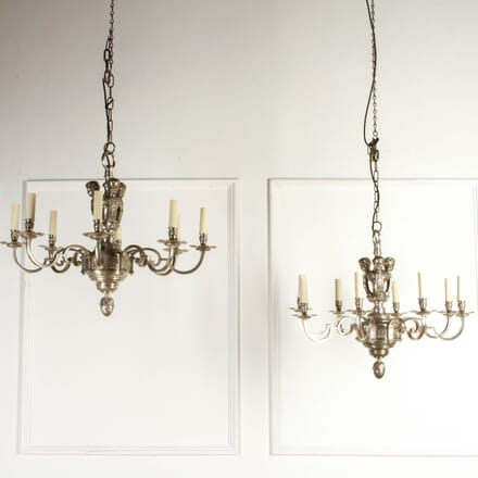 Pair of Silver Plated Knole Chandeliers LC2117272