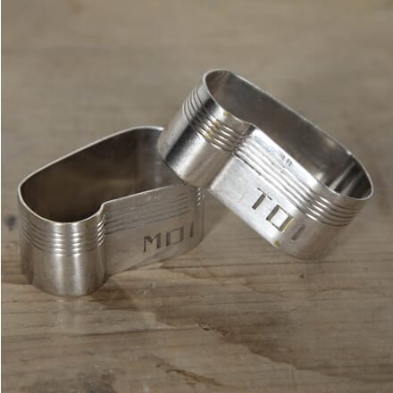 Pair of Silverplate Moi and Toi Napkin Rings DA1517635