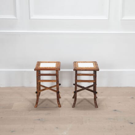Pair of Small Liberty & Co Bamboo Tables CT0533926