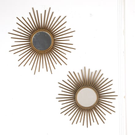 Pair of Mid-Century Sunburst Mirrors by Chaty Vallauris MI3420108