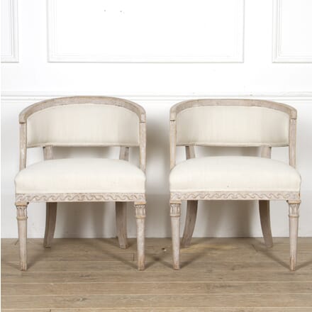 Pair of Swedish Barrel Back Chairs CH6017434