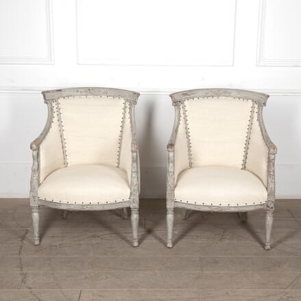 Pair of 19th Century Swedish Swan Chairs CH6023931