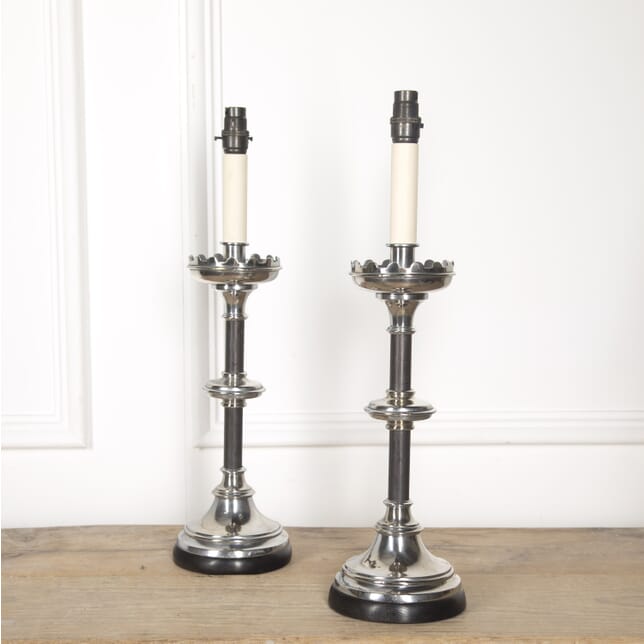 Silver Plated Gothic Candle Stands LT2117081