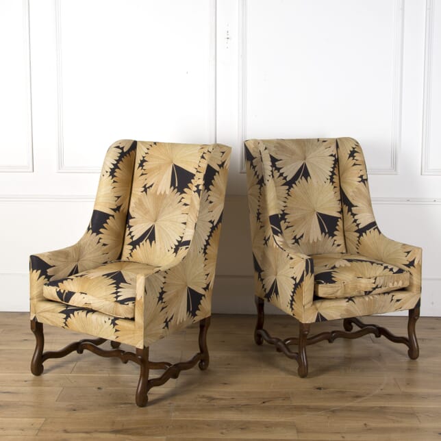 Pair of Upholstered Os-De-Mouton Chairs CH7310143
