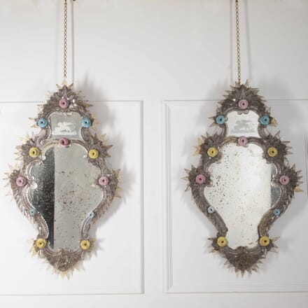 Pair of Venetian Mirrors c.1890 MI6529362