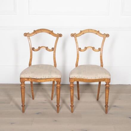 Pair of Victorian Maple Bedroom Chairs CH0531266