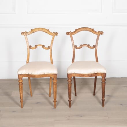 Pair of Victorian Maple Bedroom Chairs CH0531268