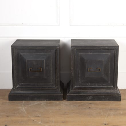 Pair of Painted Pedestal Cupboards BU3619715