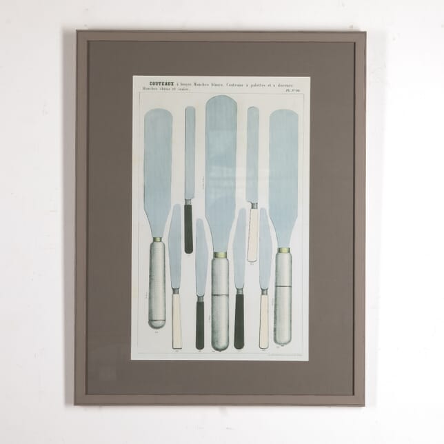 Framed French Print of 1890s Palette Knives WD4416209