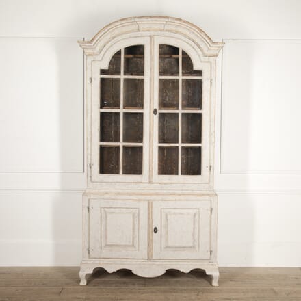 Period Swedish Rococo Glazed Cabinet CU6014676