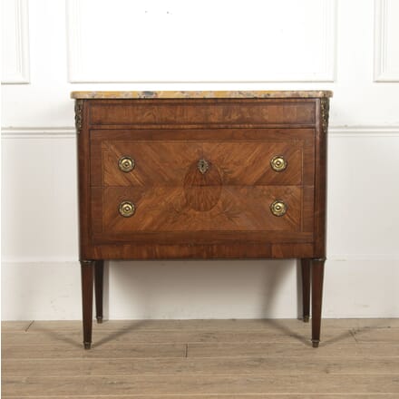 Petite French Louis XVI Revival Marquetry Commode CC1517722