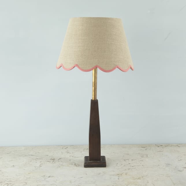 Pink Linen Scallop Lampshade LL6621812