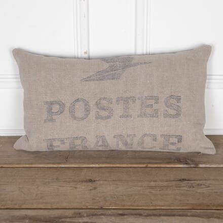 20th Century 'Postes, France' Linen Cushion RT9024072