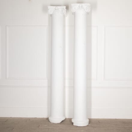 Pair of English 19th Century Plaster Columns GA4429854