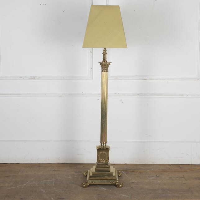 Victorian Corinthian Column Brass Lamp LL8224557