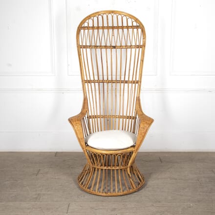 20th Century Rattan and Bamboo Porters Chair CH3024902
