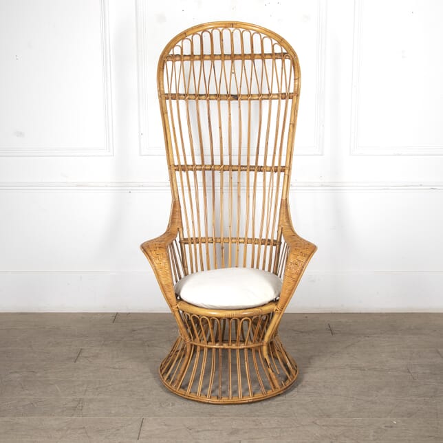 20th Century Rattan and Bamboo Porters Chair CH3024902