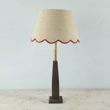 Red Linen Scallop Lampshade LL6621817