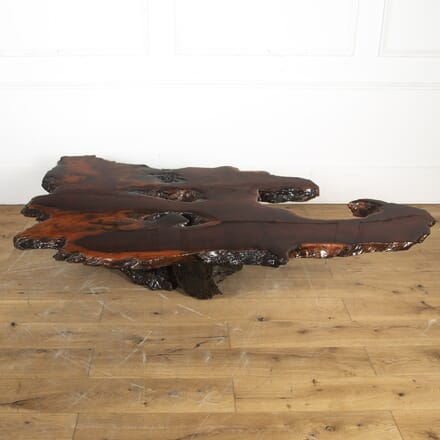 Large Red Walnut Coffee Table CT7919947