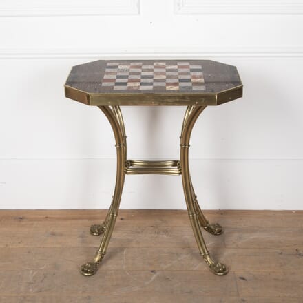 Regency Marble and Gilt Chess Table TC0328020
