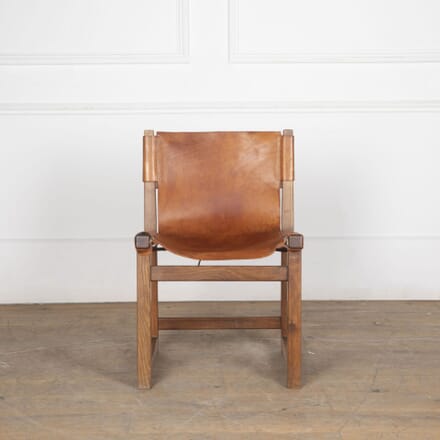 Riaza Leather and Oak Chair by Paco Munoz CHAuto33376