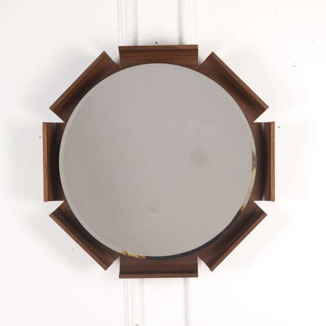 20th Century Rosewood Round Mirror MI4622394