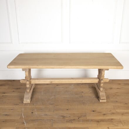 Mid 20th Century Scrubbed Oak Refectory Table TD8520340