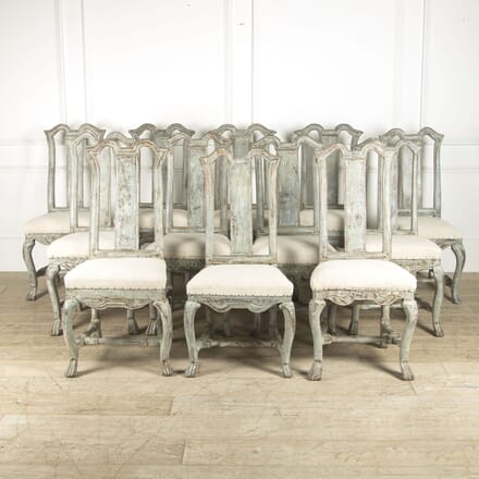 Set of 12 Rococo Dining Chairs CD1110221