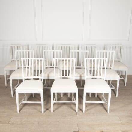 Set of Twelve 20th Century Swedish Dining Chairs CD4420832