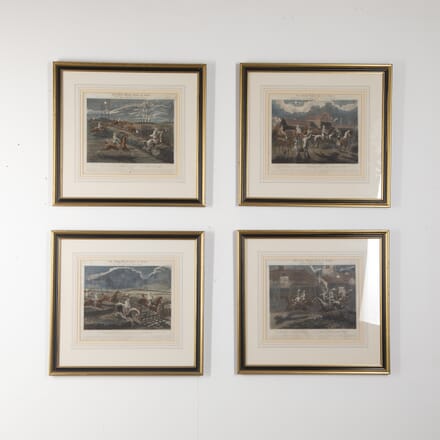 Set of Four Framed Coloured Prints by Henry Alken WD8823057