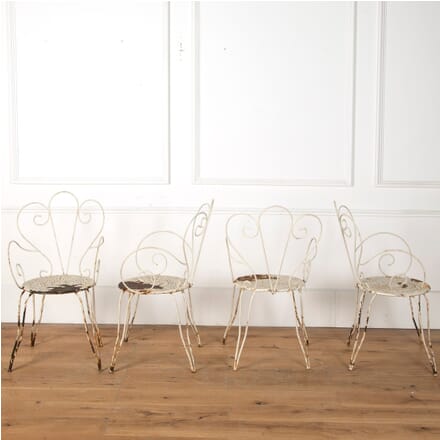 Set of 4 French Iron Garden Chairs GA7110772