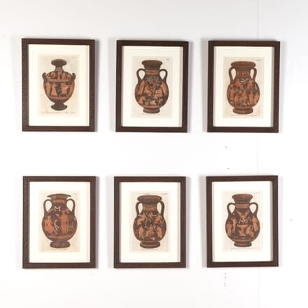 Set of Six Giovanni Passeri Etruscan Vase Engravings WD9022278