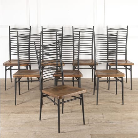 Set of Eight Italian Mid Century Chairs CD4114491