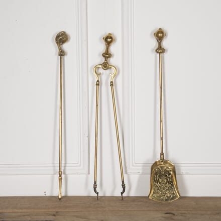 Set of 19th Century Brass Fire Tools DA0323524