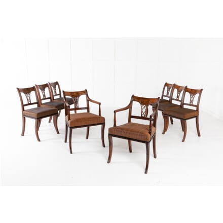 Set of Eight 19th Century Regency Mahogany Dining Chairs CD0611422