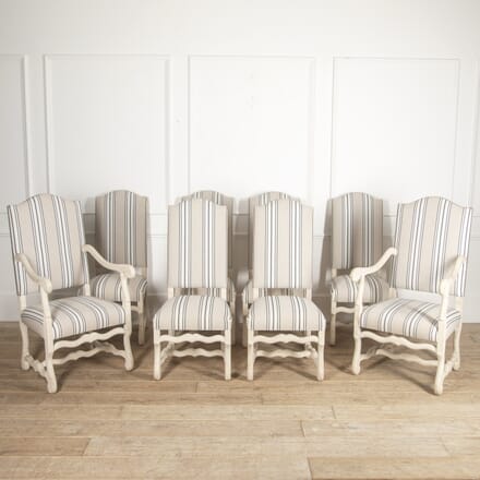 Set of Eight French Upholstered Dining Chairs CH1715150