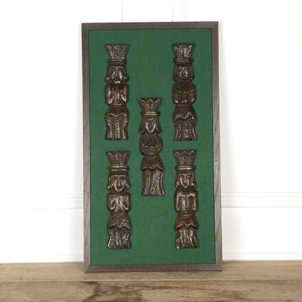 Set of Five Charles I Carved Oak Figural Terms DA8027005