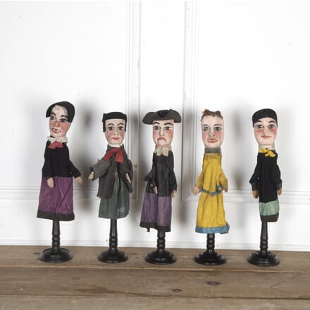 Set of Five Late 19th Century French Hand Puppets DA3423465