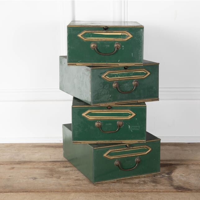 Set of Four French Toleware Filing Boxes DA8028003