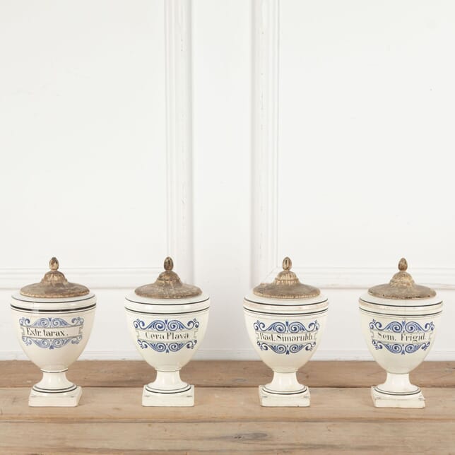 Set of Four Late 18th Century Italian Apothecary Jars DA2333882