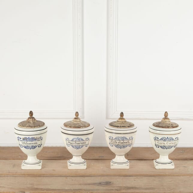 Set of Four Late 18th Century Italian Apothecary Jars DA2333883