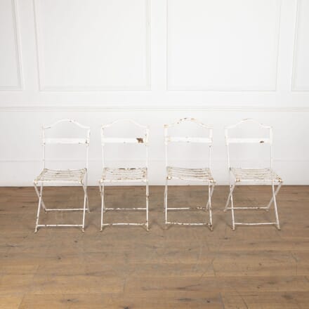 Set of Four Napoleon III Folding Garden Chairs GA7133512
