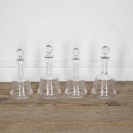 Set of Four 20th Century French Etched Carafes DA1524747