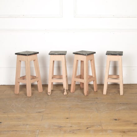 Set of Four 19th Century French Zinc Topped Stools ST3720615