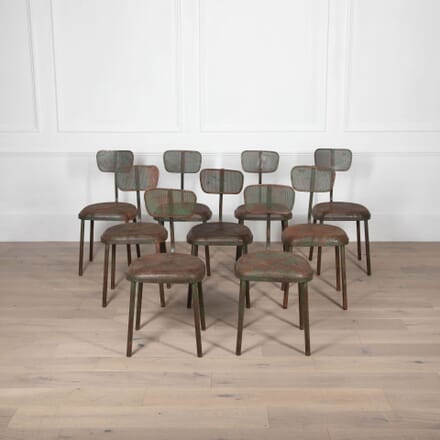 Set of Nine 20th Century Industrial Chairs CH3033114