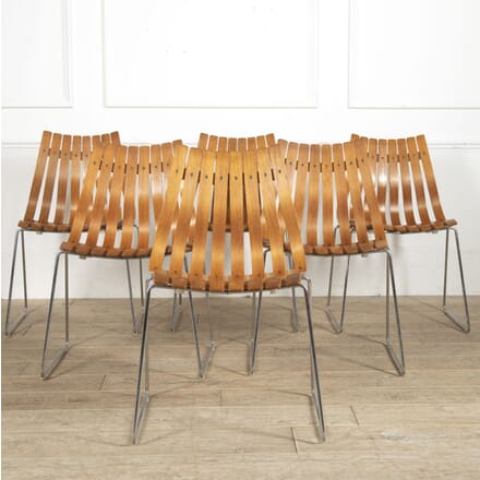 Set of Six 1960s Hans Brattrud Dining Chairs CD9919063