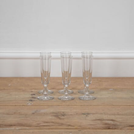 Set of Six 19th Century French Champagne Flutes DA7234079