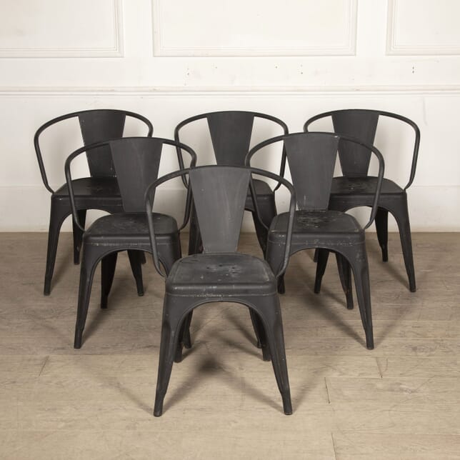 Set of Six 20th Century French Tolix Chairs CH4428196
