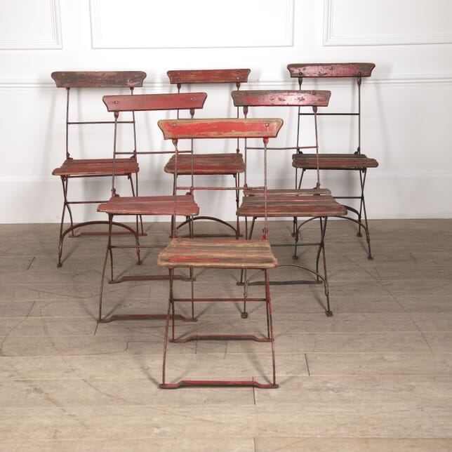 Set of Six French Folding Bistro Chairs GA1520970