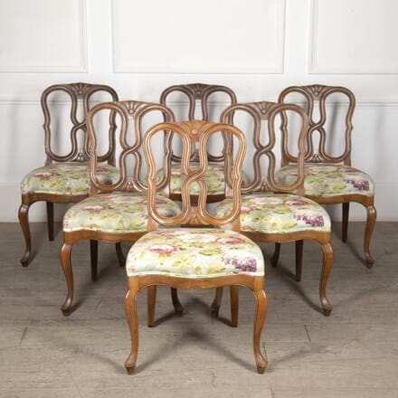 Set of Six 20th Century French Fruitwood Chairs CD8826418